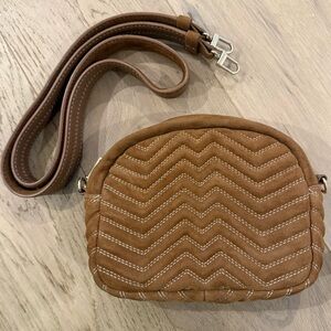 MAJE suede crossbody bag. NEW
